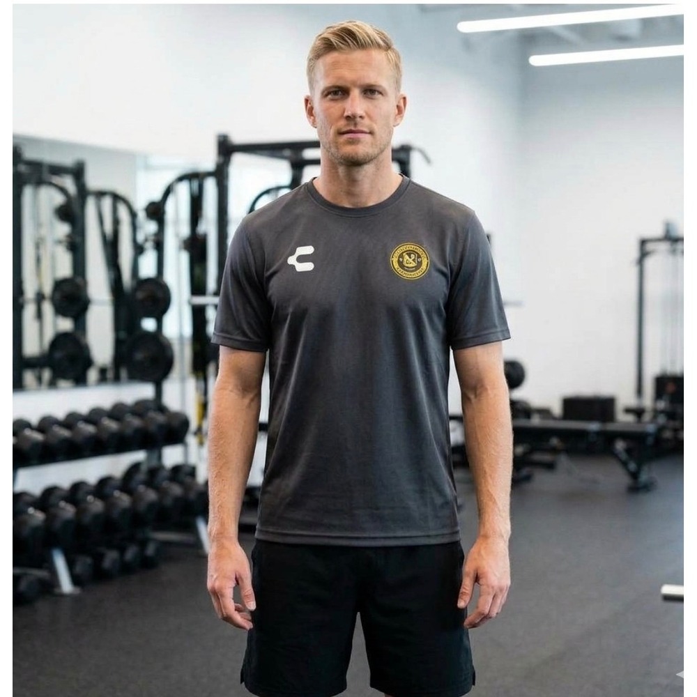 Charly Pittsburgh Riverhounds SC Soccer Training Jersey Mens Medium Gray